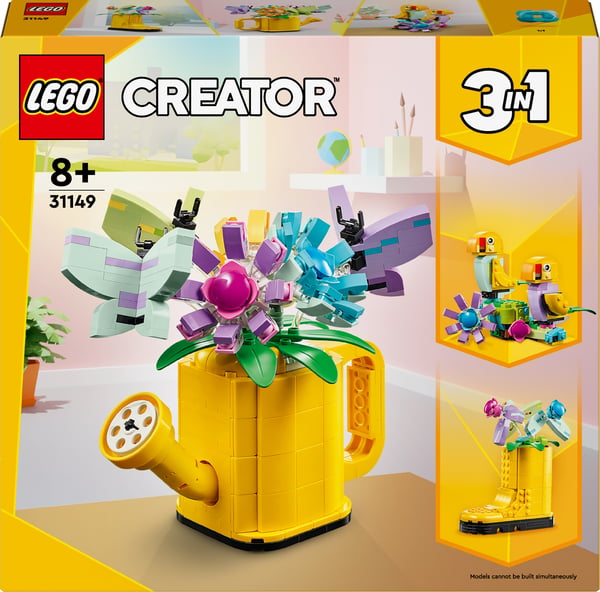 LEGO Creator Blommor i vattenkanna 3-i-1-leksak 31149