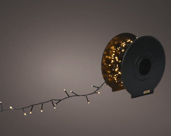 Lumineo Compact twinkle dekorationsljusslinga för utomhusbruk, 15 meter