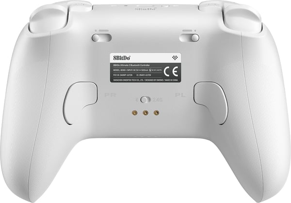 8BitDo Ultimate 2 Wireless BT-spelkontroll, PC/Switch, vit