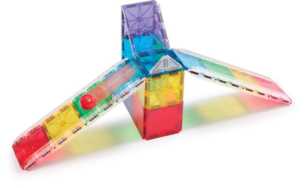 MAGNA-TILES® Rail Racer Liten magnetisk kulbana, 33 delar