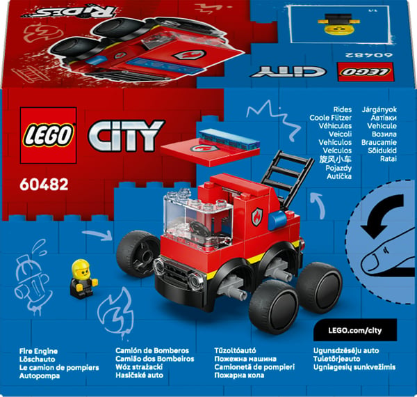 LEGO City Byggklossfordon 60482 Färdmedel – Brandbil
