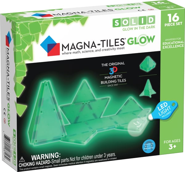 MAGNA-TILES Glow expansionsset, 16 delar