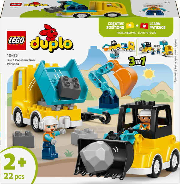 LEGO DUPLO Town 10475 Byggarbetsplatsfordon 3-i-1
