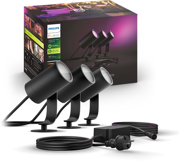 Philips Hue Lily Outdoor White and Colour Ambiance - havebelysnings sæt