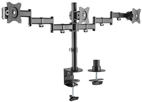 Mozi Triple Display Desk Stand för tre skärmar