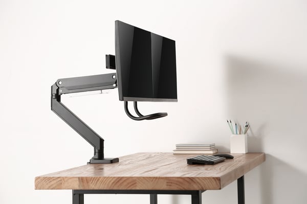 Neomounts NM-D775DX -monitorarm för två skärmar, svart