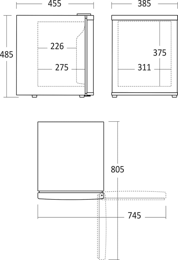 Scandomestic MB 32 BE -minibar