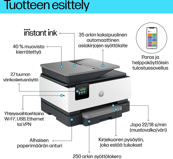 HP OfficeJet Pro 9122e All-in-One printer