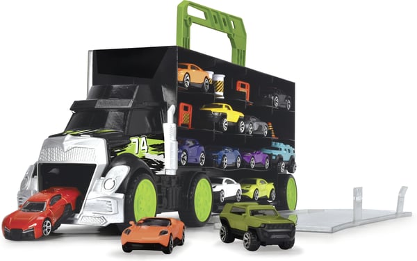 Dickie Toys -biltransport og 4 småbiler