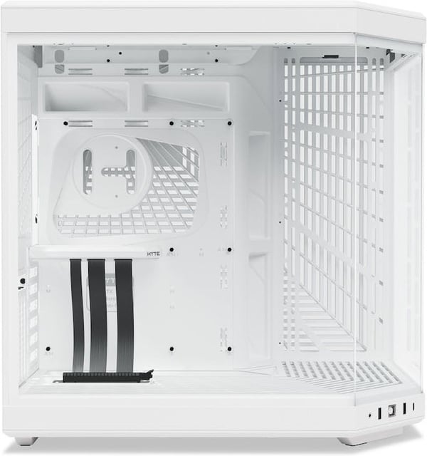 Hyte Y70 Snow White ATX-chassis med panoramavindue, hvid