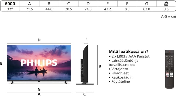 Philips 32" PFS6000 – Full HD LED-TV