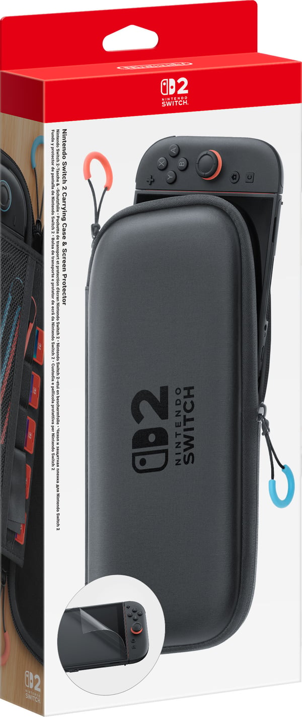 Nintendo Switch 2 bärväska + skärmskydd, Switch 2