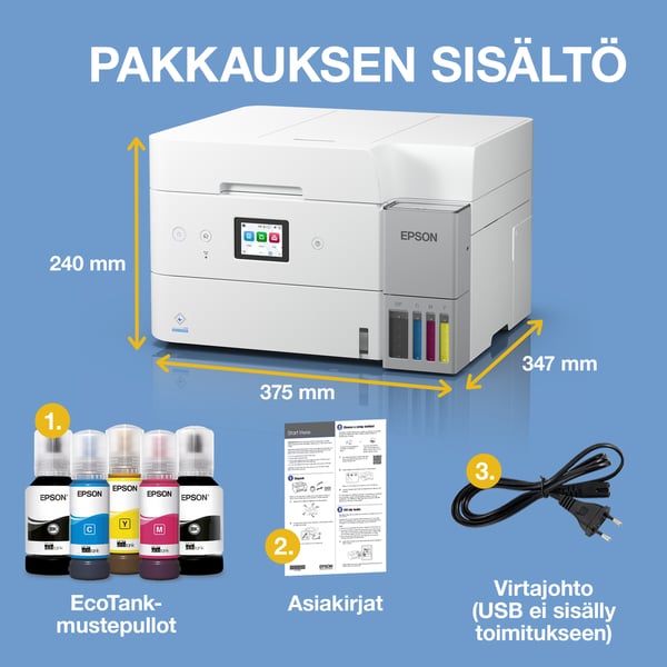EcoTank ET-4956 multifunktionsskrivare med arkmatning