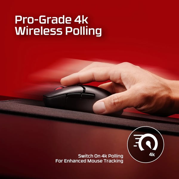 HyperX Pulsefire Saga Pro trådlös spelmus, svart