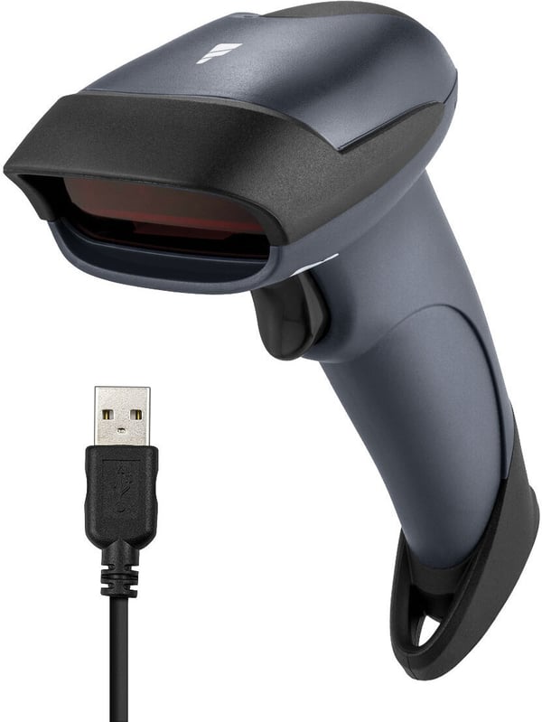 Fuj:tech M5 -streckkodsläsare 2D USB, svartgrå