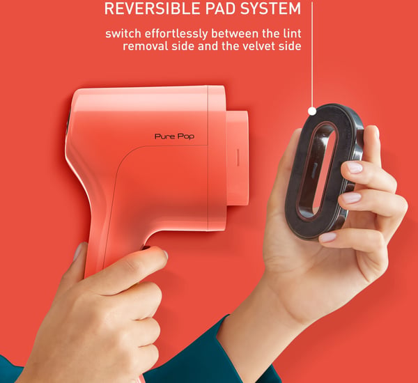 Tefal Pure Pop -textilmånglare, röd