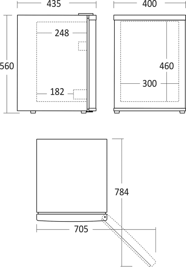 Scandomestic MB 34 BE -minibar