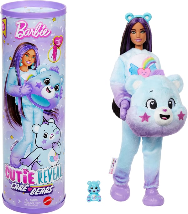 Barbie Cutie Reveal Nallebjörn Modedocka, lila