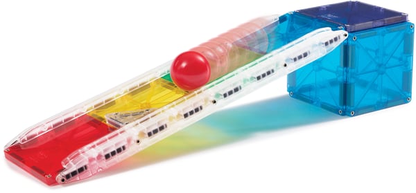 MAGNA-TILES® Rail Racer Liten magnetisk kulbana, 33 delar