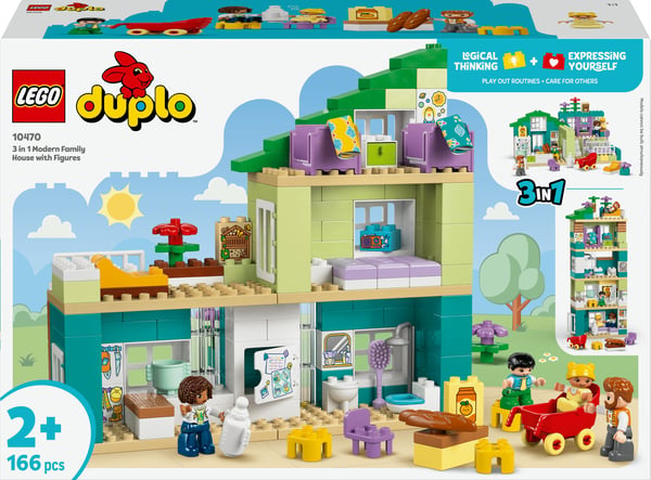 LEGO DUPLO Town 10470 Modernt enfamiljshus och figurer 3-i-1