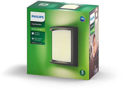 Philips Samondra LED-vägglampa, svart