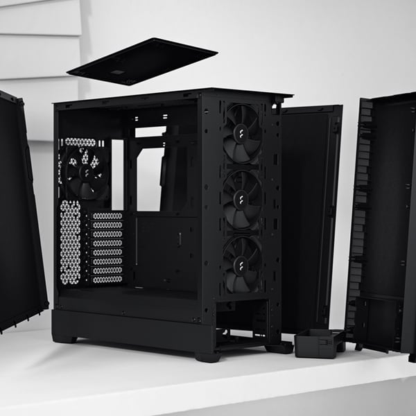 Fractal Design Pop XL Silent Svart Solid E-ATX-chassi, svart