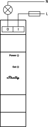 Shelly Pro 3EM Switch Add-on DIN-skinne relæ