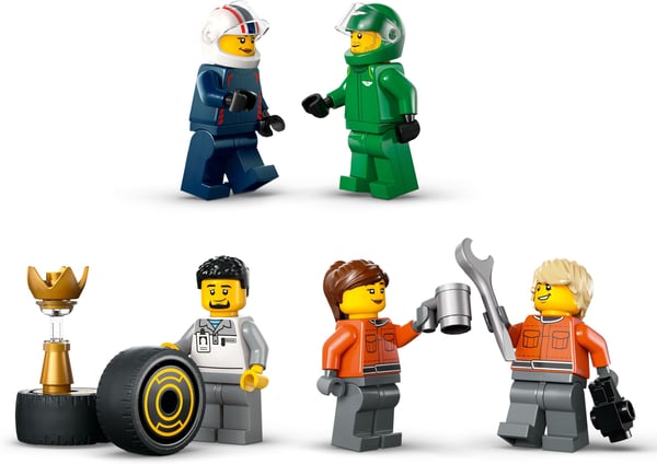 LEGO City 60445 – F1-lastbil og F1-biler RB20 og AMR24