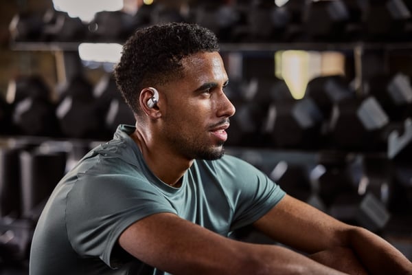 SHOKZ OpenFit 2+ trådlösa öronskåpshörlurar, grå