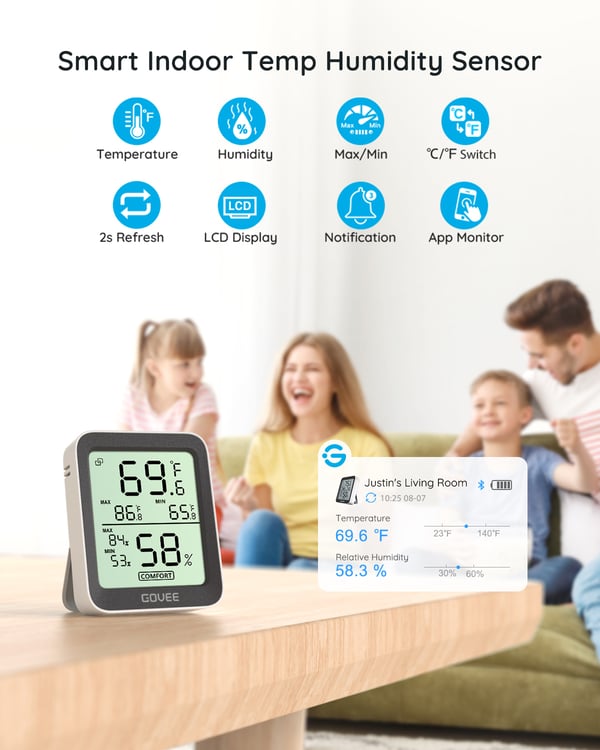 Govee Bluetooth termometer hygrometer trådlös temperatur- och fuktmätare
