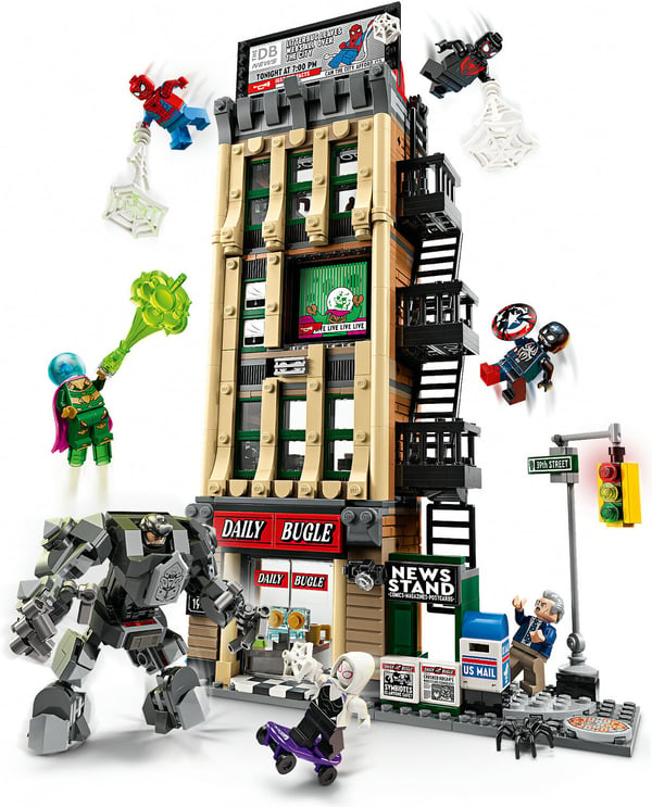 LEGO Super Heroes Marvel 76342 Spider-Man mot Mysterio: Daily Bugle