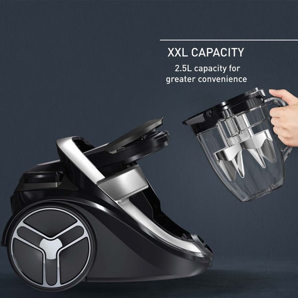 Tefal Silence Force Cyclonic Total Clean dammsugare, påslös, svart