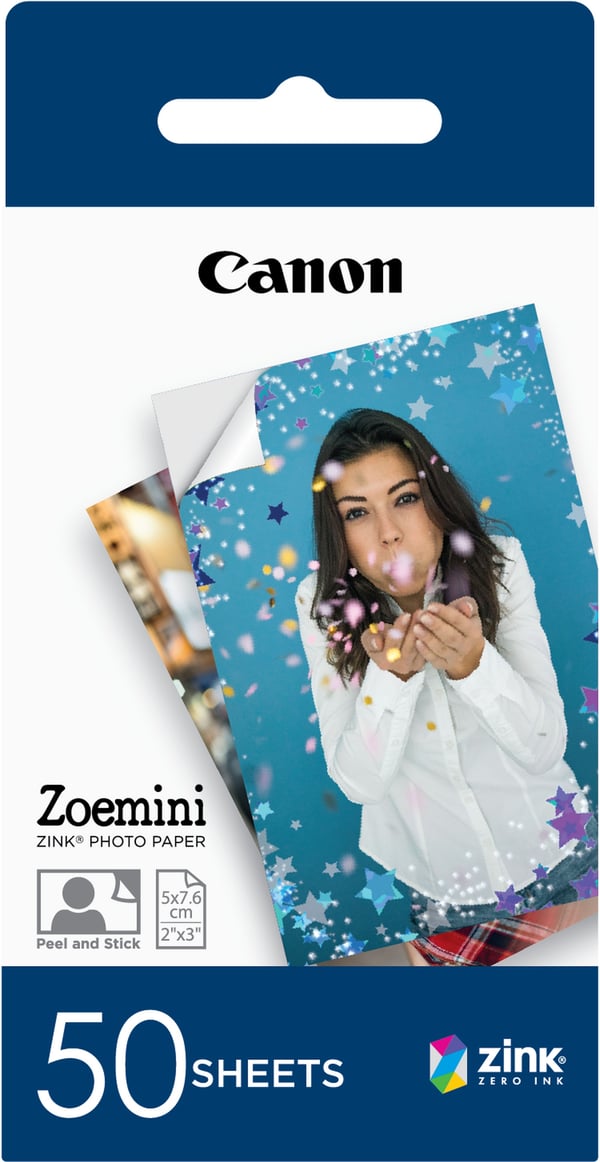 Canon ZINK ZP-2030 fotopapper, 50 ark