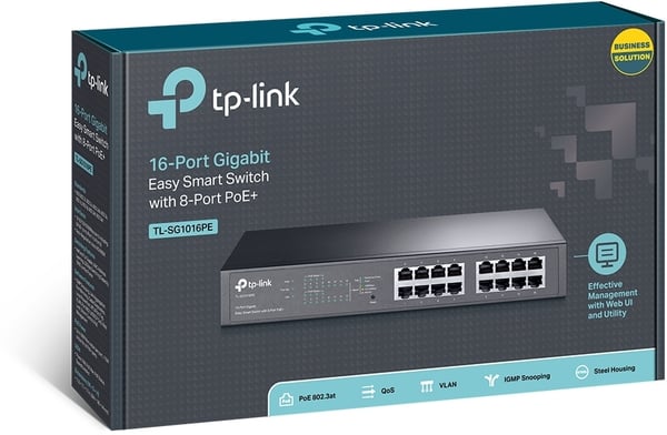 TP-LINK TL-SG1016PE - 16-portars switch