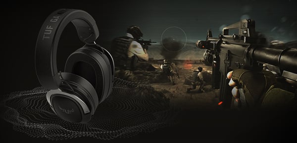 Asus TUF Gaming H3 -spelhörlurar, färg svart