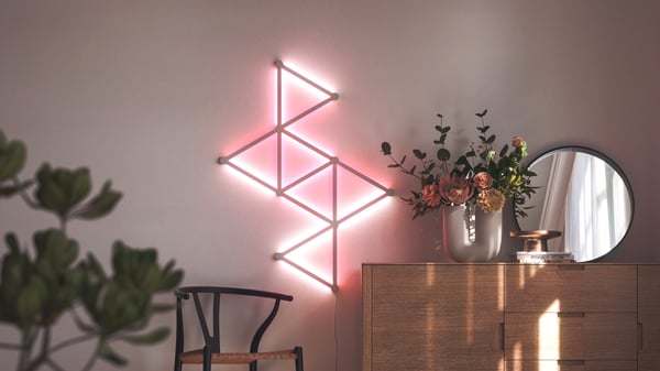 Nanoleaf Lines Starter Kit smart panelbelysning, 15 paneler