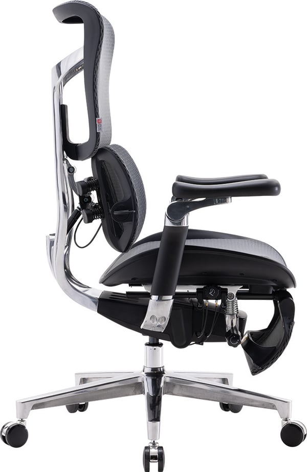 Sihoo Doro S300 - ergonomisk kontorsstol med fotstöd, svart