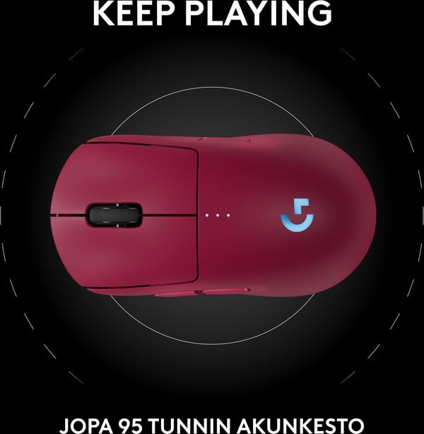Logitech PRO 2 LIGHTSPEED-spelmus, rosa