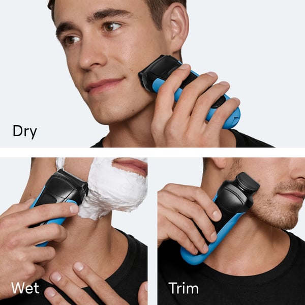 Braun Series 3, 310BT Wet&Dry -rakapparat med skäggtrimmertillbehör