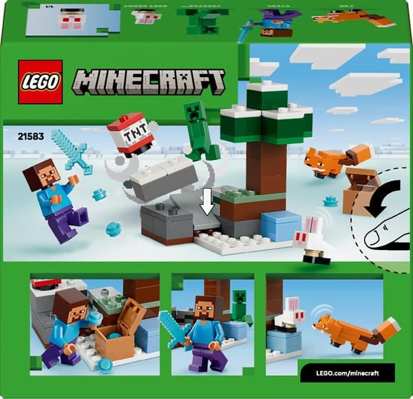 LEGO Minecraft 21583 Steves äventyr i Taigaskogen