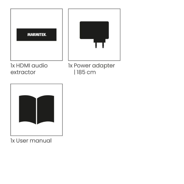 Marmitek Connect AE34 HDMI eARC-ljudsplitter och ljudseparator
