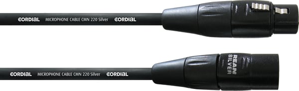 Cordial Silver Line - XLR - XLR mikrofonkabel, 2,5 m