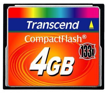 Transcend 4GB CompactFlash 133x hukommelseskort