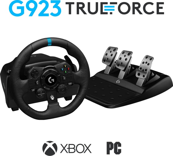 Logitech G923 TRUEFORCE Racing Wheel - rattkontroll och pedaler, Xbox/PC