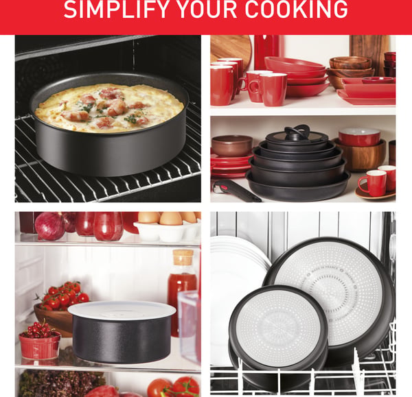 Tefal Ingenio Eco Resist -stekpanneset, 3 delar