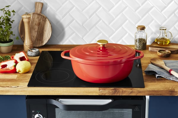 Tefal Air-gryta, 5,7 L, röd