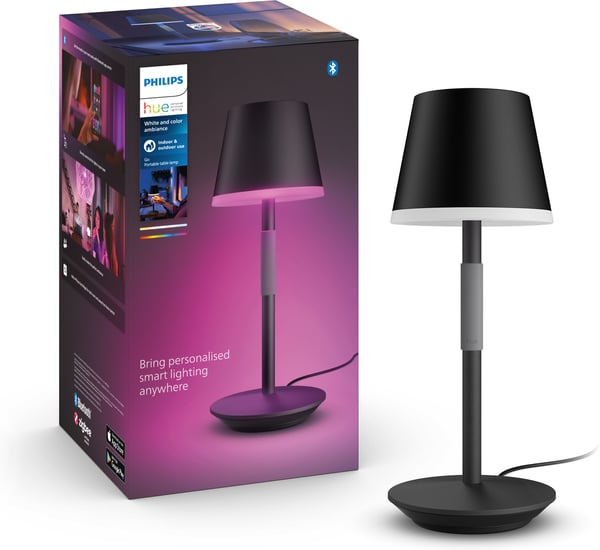 Philips Hue Go -bärbar smartbordslampa, svart