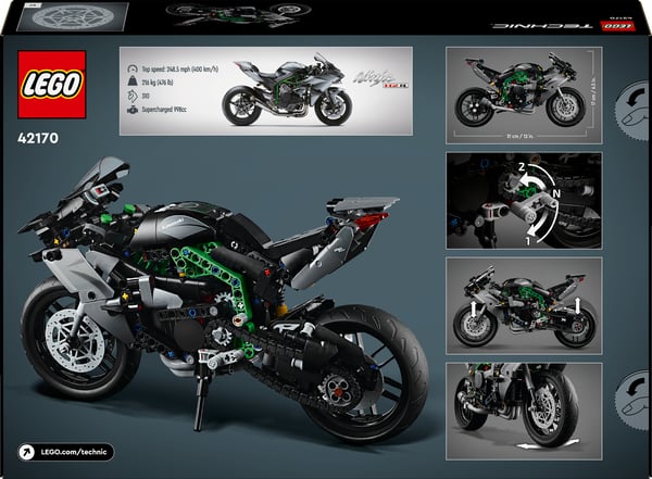 LEGO Technic Kawasaki Ninja H2R Motorcykel Set 42170