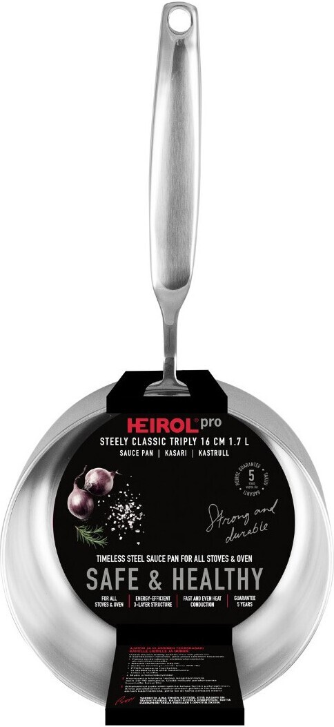 Heirol Steely Classic Triply gryde, 16 cm/1,7 L