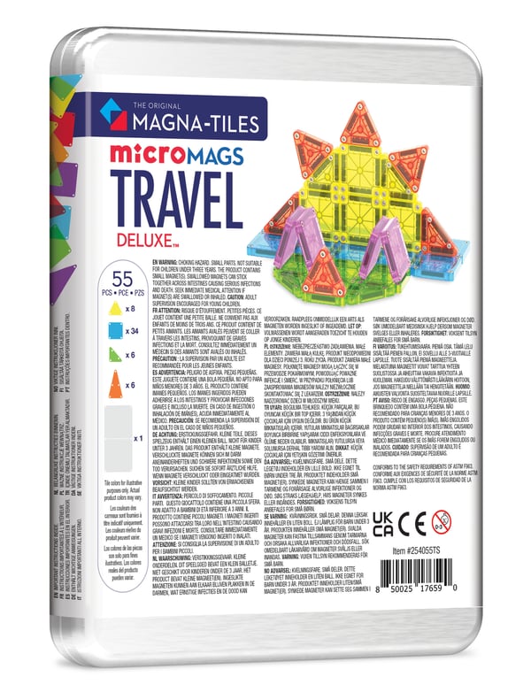 MAGNA-TILES® microMAGS Deluxe Reseset, 55 delar